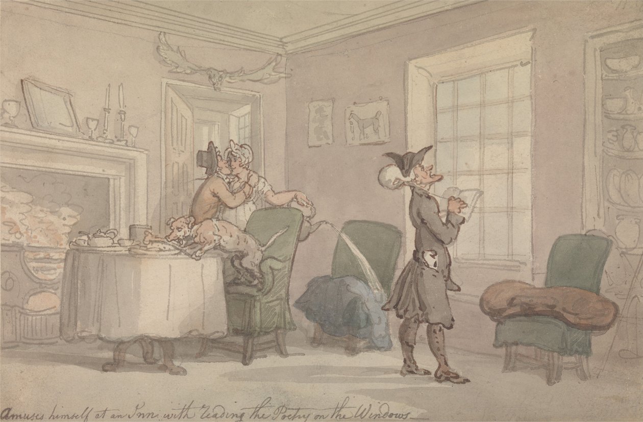 Dr. Syntax: Jak napodobit vtip z výlohy od Thomas Rowlandson
