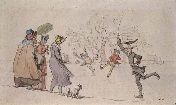 Dr. Syntax Bruslení od Thomas Rowlandson