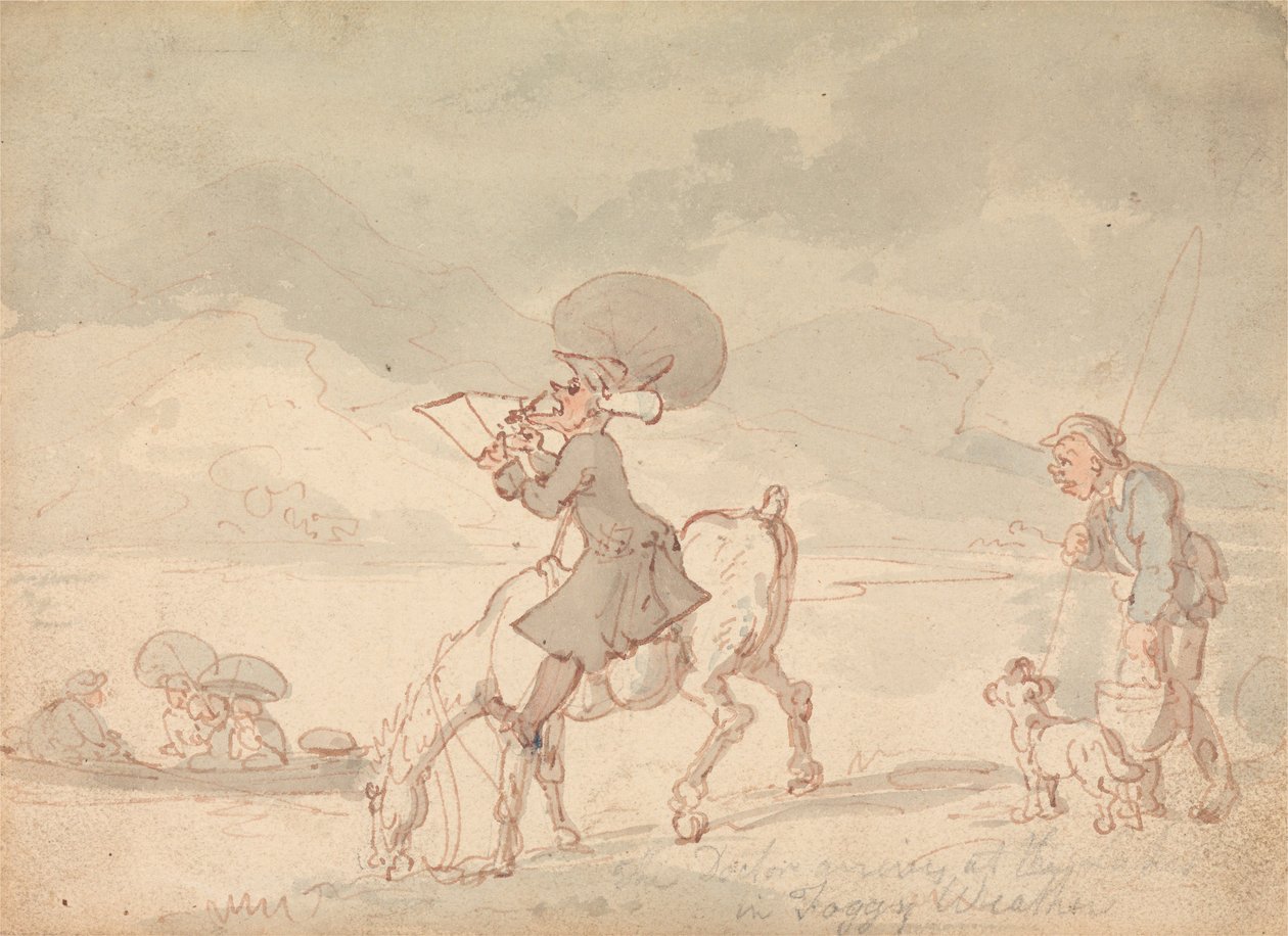 Dr. Syntax kreslí jezero od Thomas Rowlandson