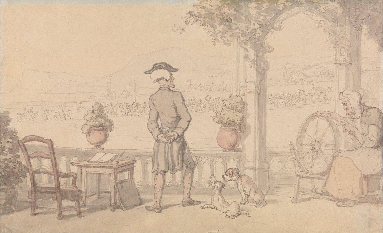 Dr. Syntax a jeho monolog od Thomas Rowlandson