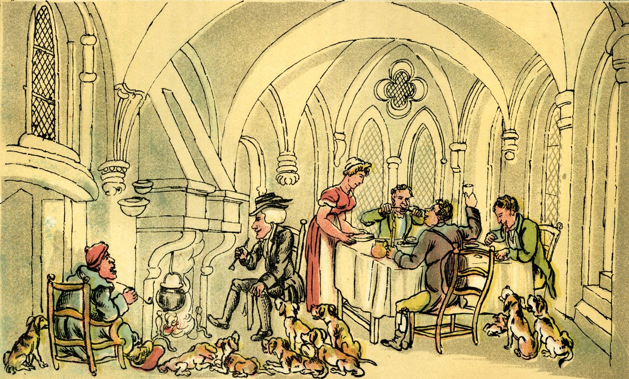 "Doktor Syntax a starý lovec lišek" od Thomas Rowlandson