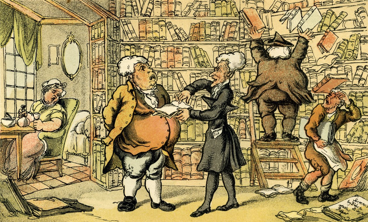 "Dr Syntax & knihkupec" od Thomas Rowlandson