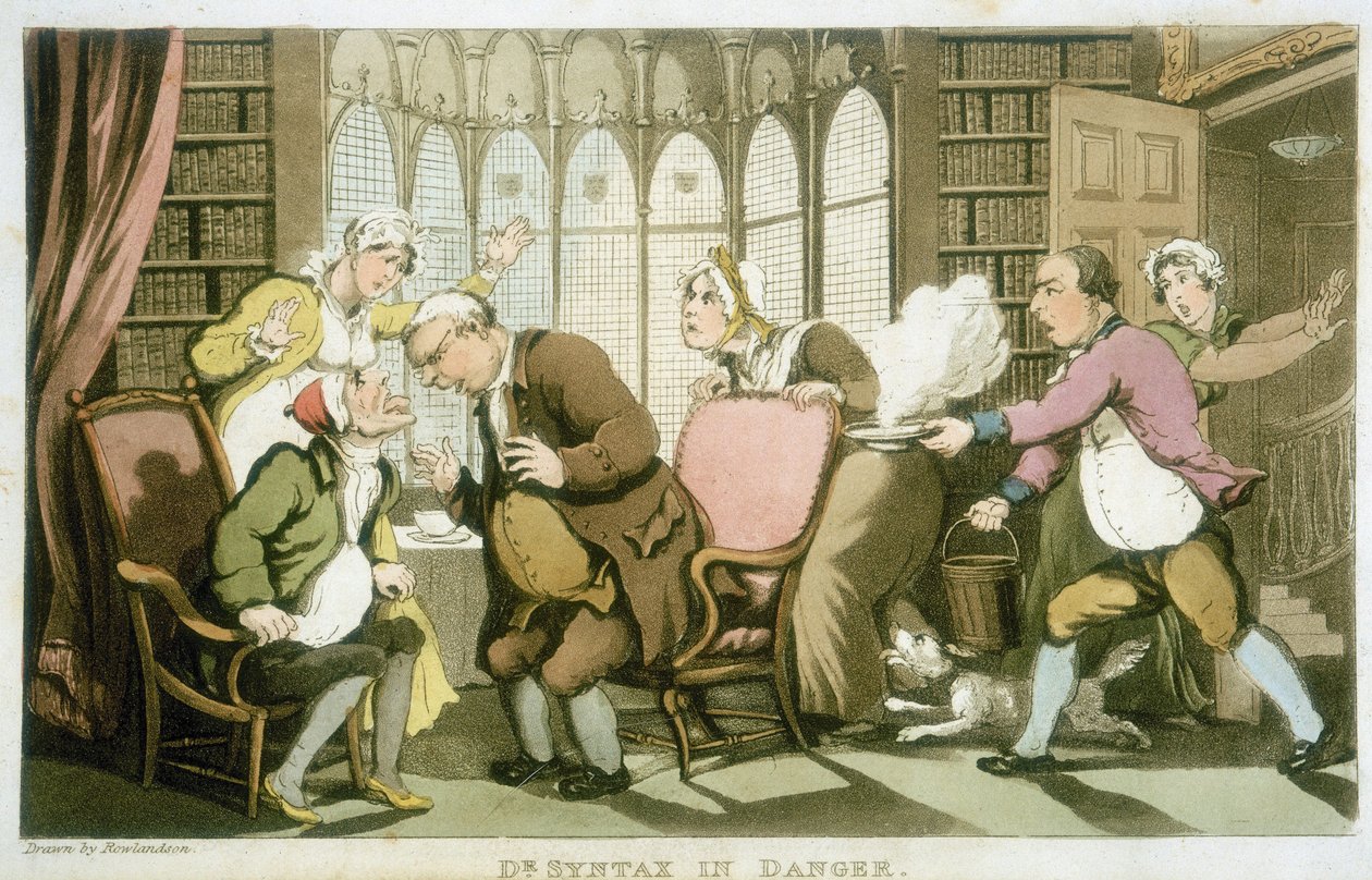 Dr Syntax v ohrožení od Thomas Rowlandson