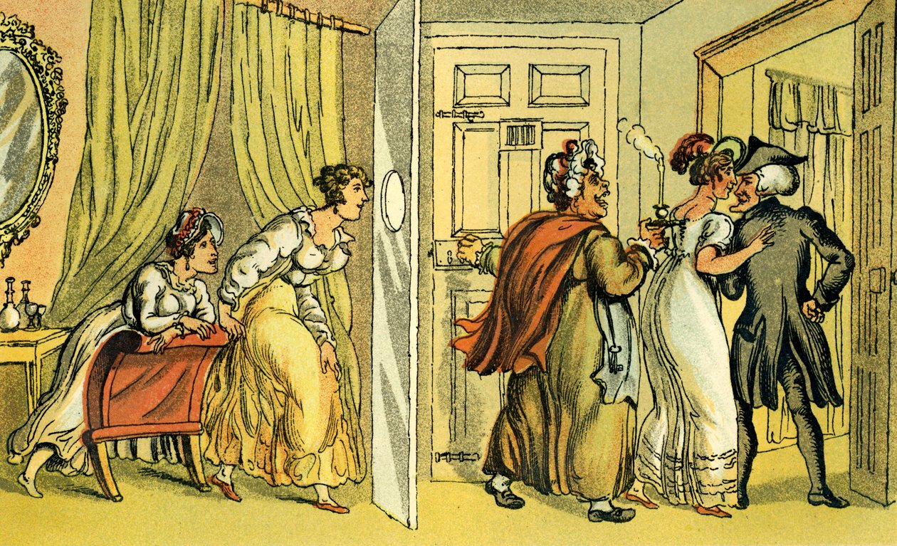 "Doktor Syntax ve špatné ubytovně" od Thomas Rowlandson