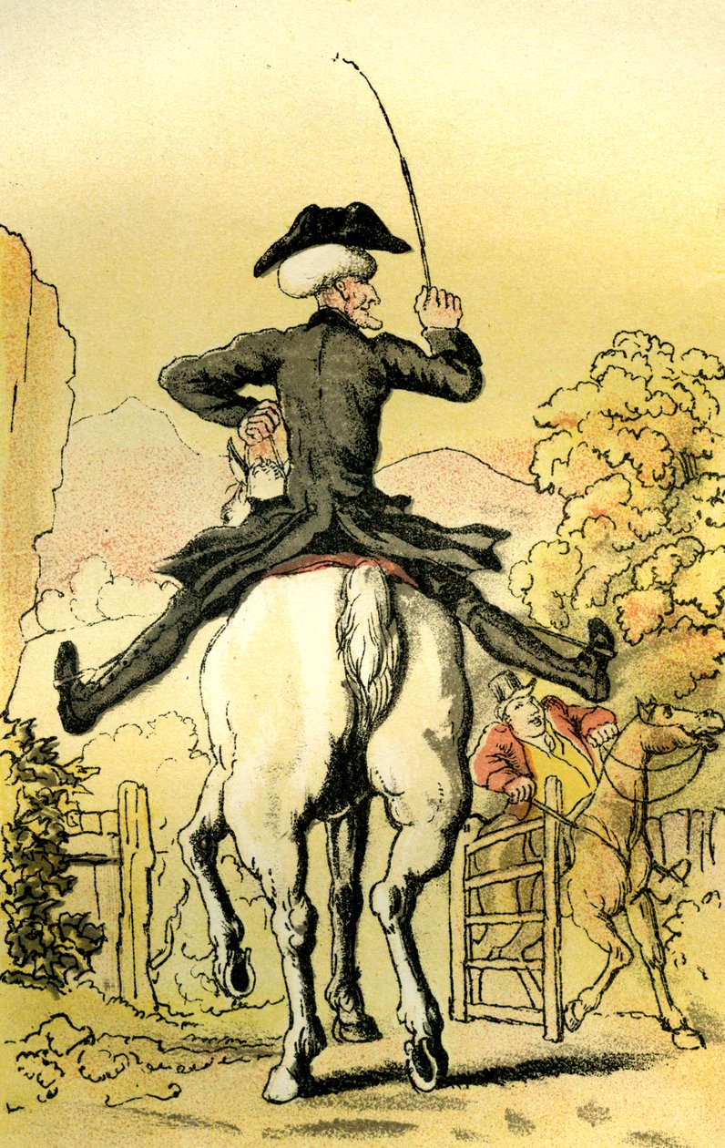 "Doktor Syntax se vydává hledat manželku" od Thomas Rowlandson