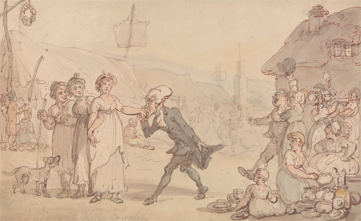 Dr. Syntax s Kitty Cowslip od Thomas Rowlandson