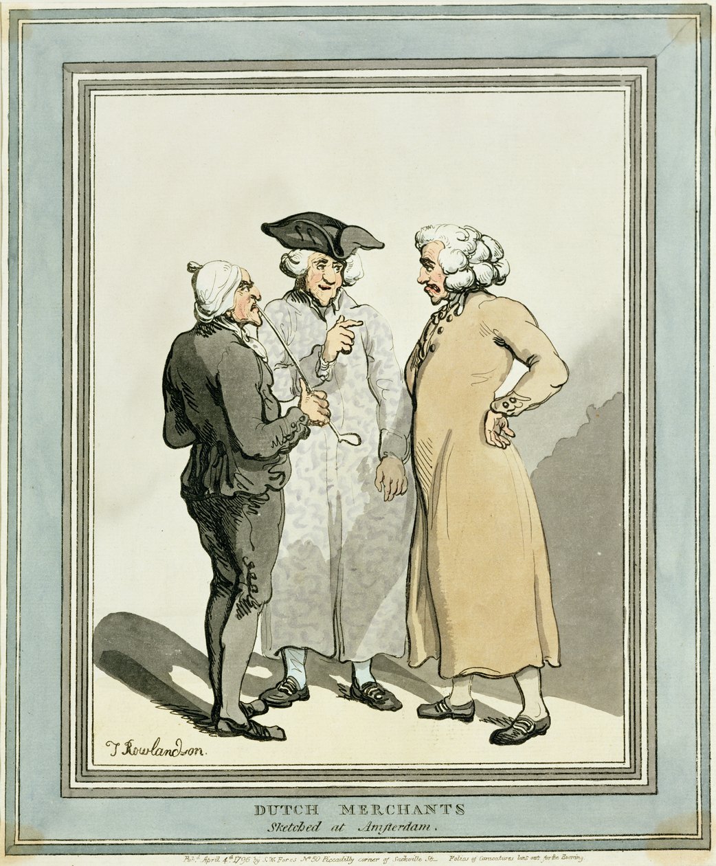 Holandští obchodníci od Thomas Rowlandson