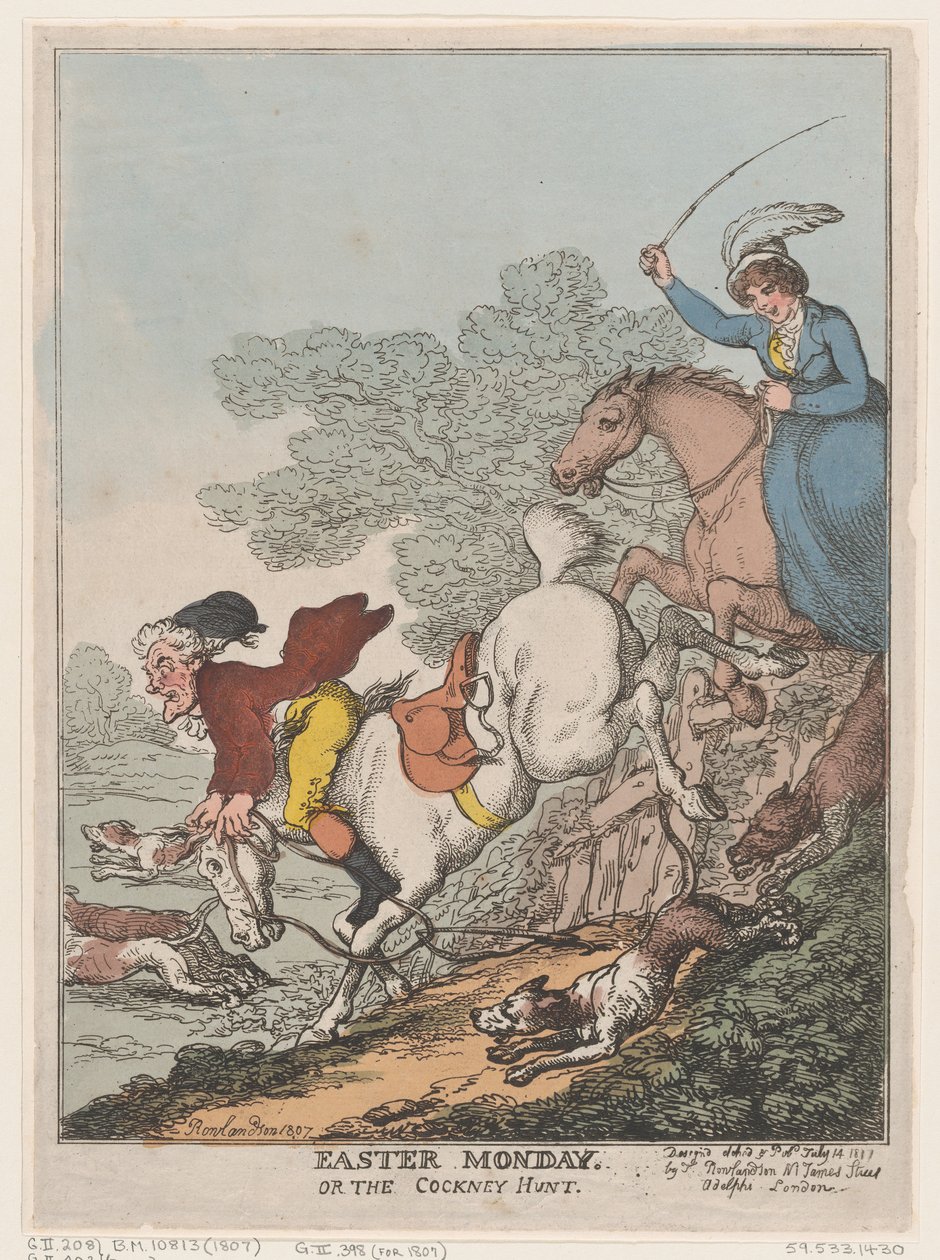 Velikonoční pondělí aneb The Cockney Hunt, 14. července 1807, 14. července 1807. od Thomas Rowlandson