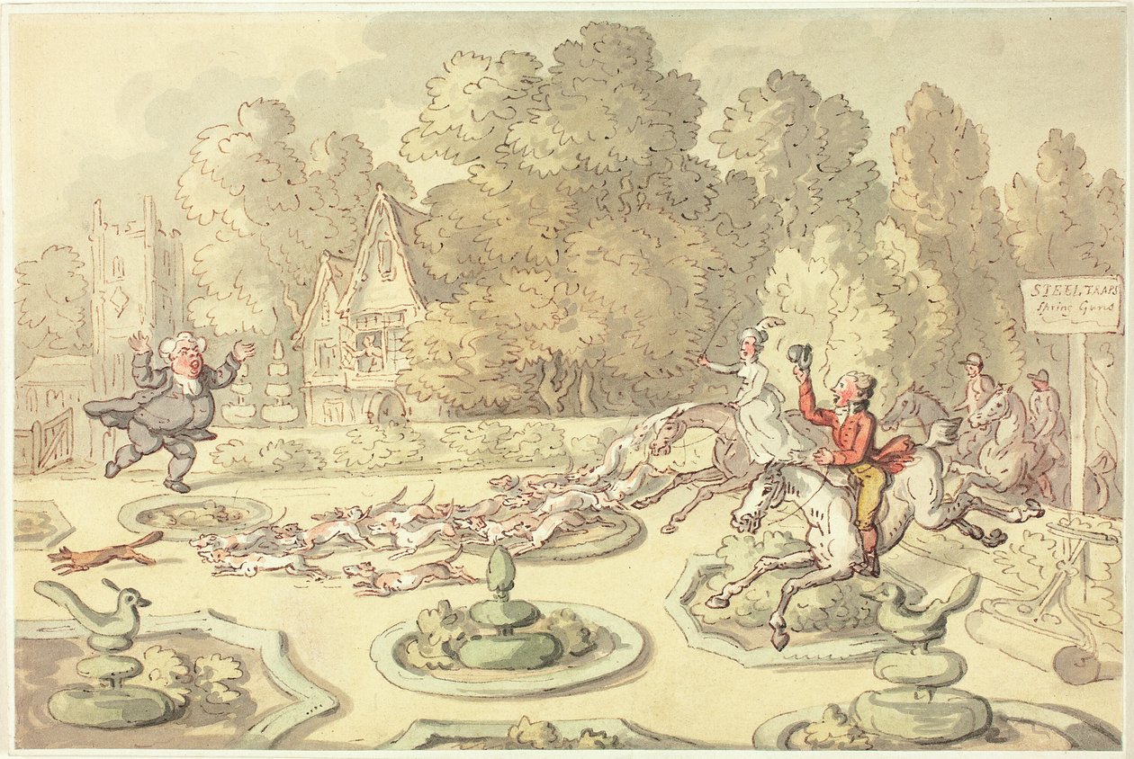 Rozzuřený farář od Thomas Rowlandson