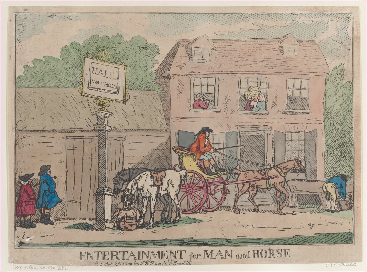 Zábava pro člověka a koně, 25. října 1788., 25. října 1788. od Thomas Rowlandson