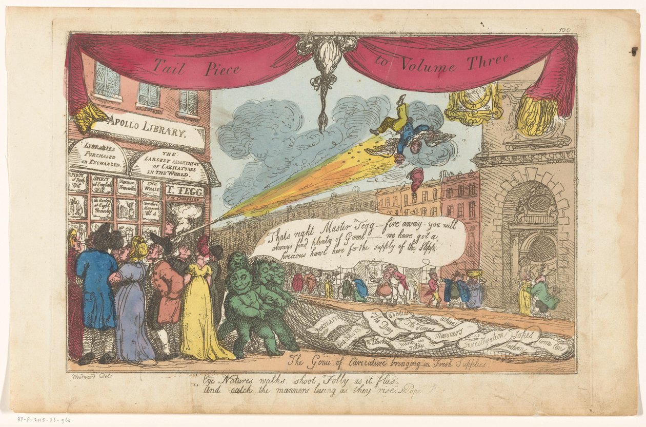 Výloha nakladatelství Thomase Tegga v Londýně od Thomas Rowlandson