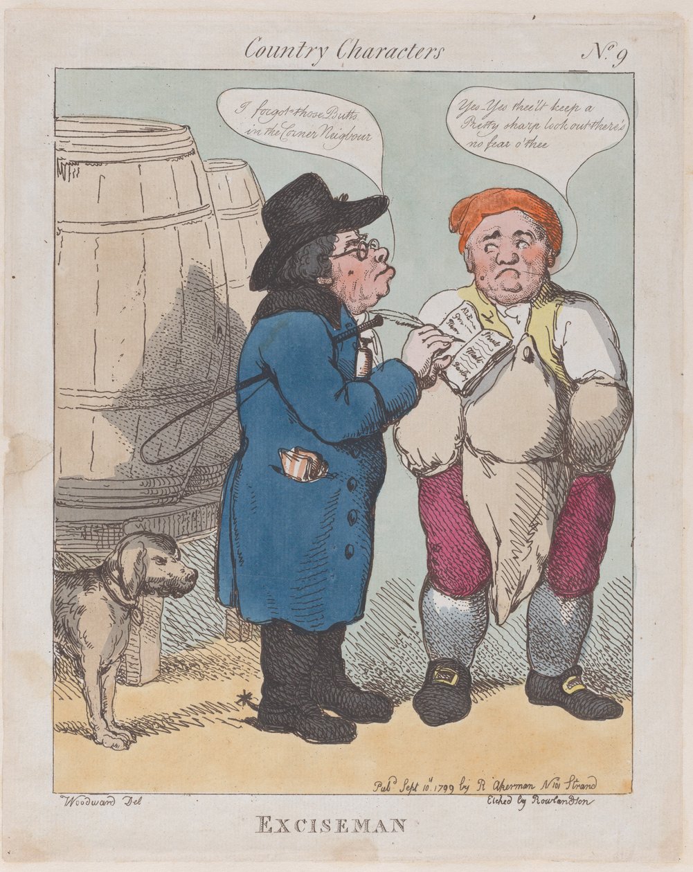 Exciseman, 10. září 1799, 10. září 1799. od Thomas Rowlandson