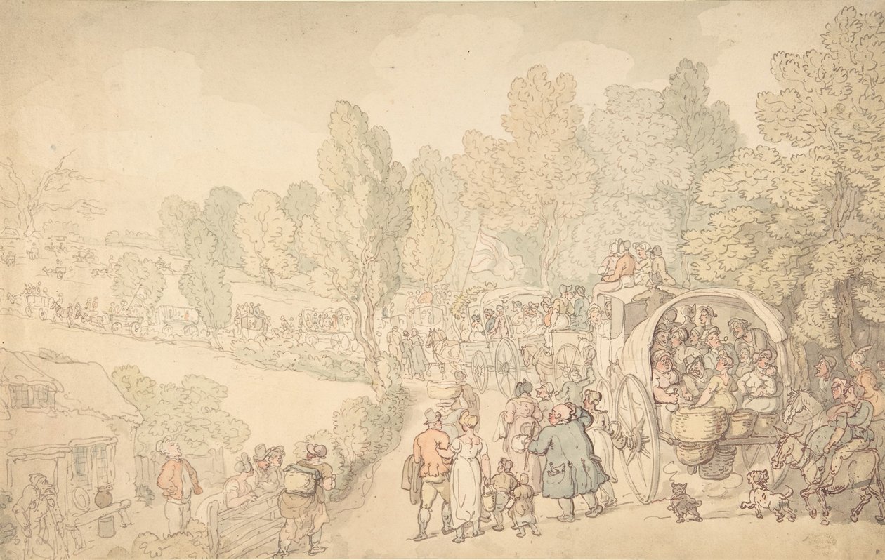 Fairlop Fair, Essex, ca. 1816. od Thomas Rowlandson