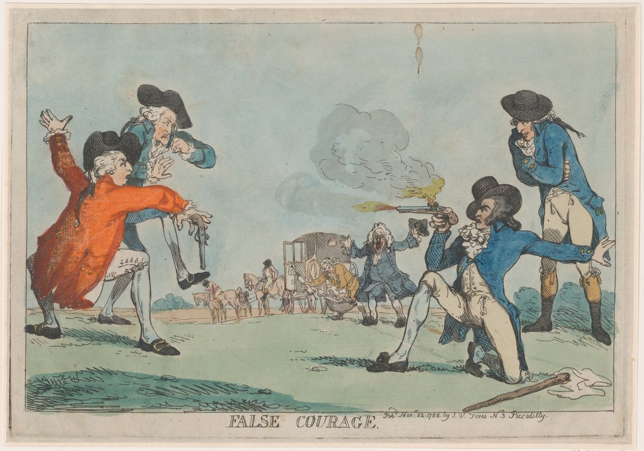 Falešná odvaha, 22. listopadu 1788., 22. listopadu 1788. od Thomas Rowlandson