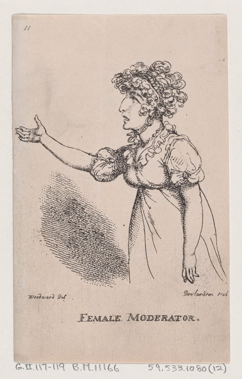 Moderátorka, 1808., 1808. od Thomas Rowlandson