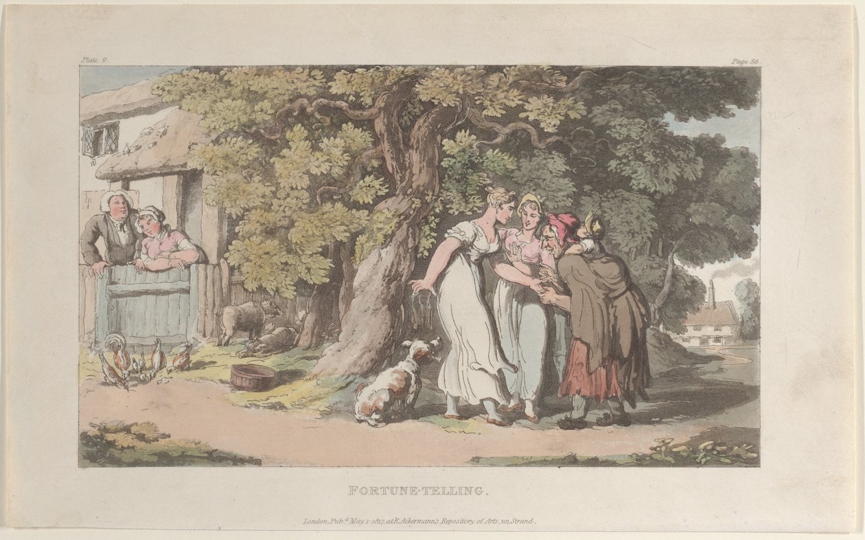 Věštění, od Vikář z Wakefieldu, 1. května 1817, 1. května 1817. od Thomas Rowlandson