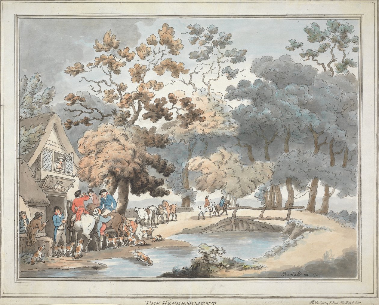 Lov na lišku [sada šesti]:   4. Občerstvení od Thomas Rowlandson