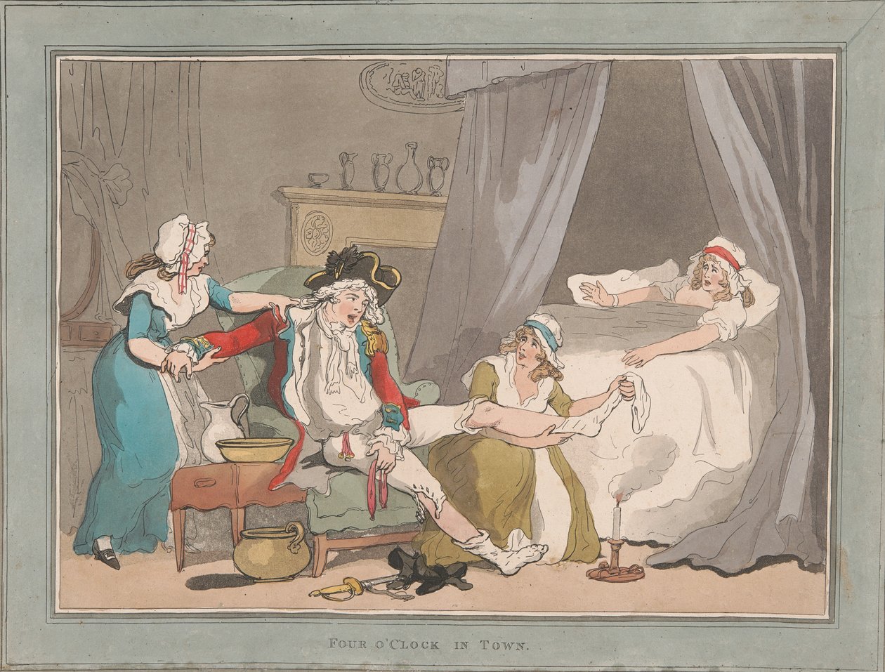 Lov na lišky [dvojice]: 2.  Čtyři hodiny ve městě od Thomas Rowlandson