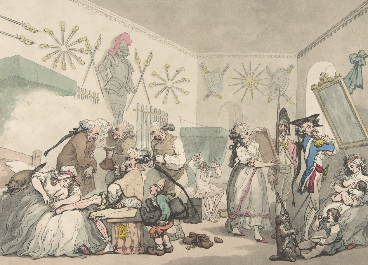 Francouzská kasárna, 12. srpna 1791., 12. srpna 1791 od Thomas Rowlandson