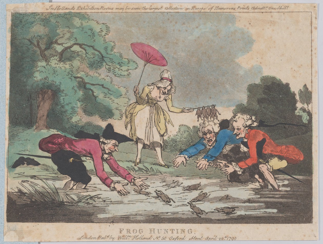 Lov žab, 20. dubna 1790., 20. dubna 1790. od Thomas Rowlandson