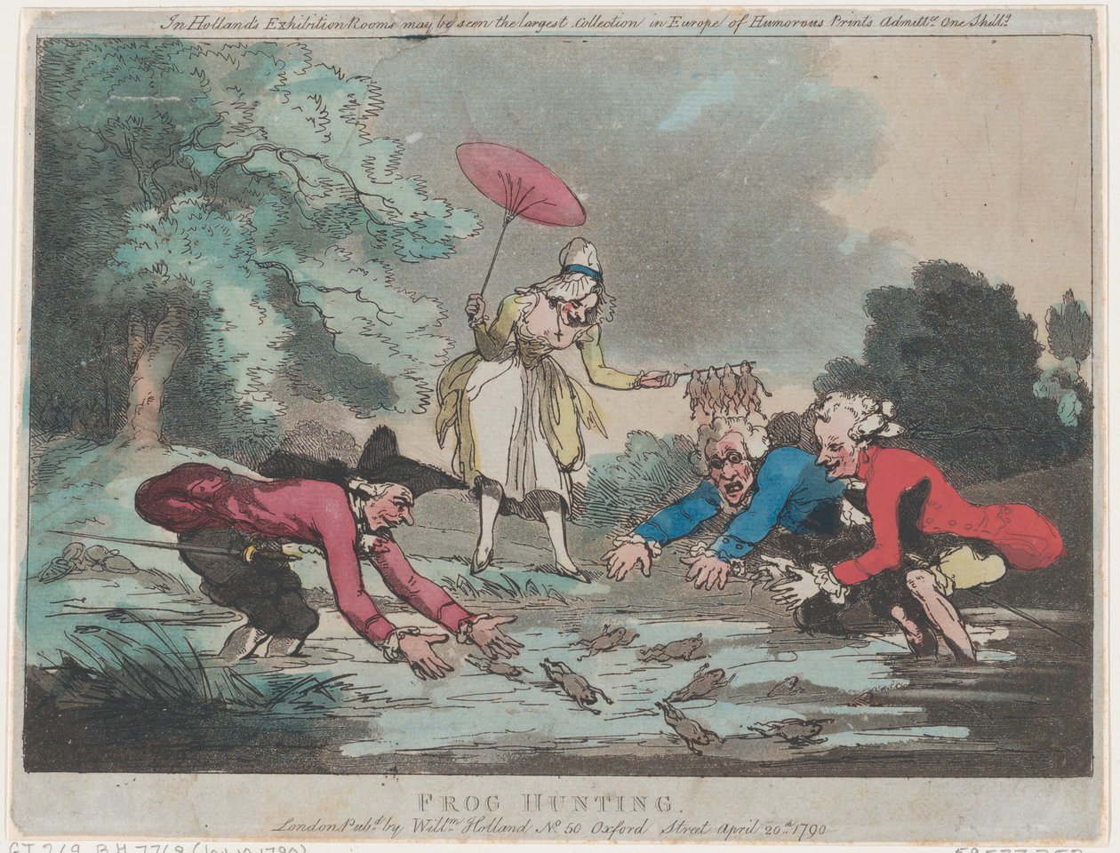 Lov žab, 20. dubna 1790., 20. dubna 1790. od Thomas Rowlandson