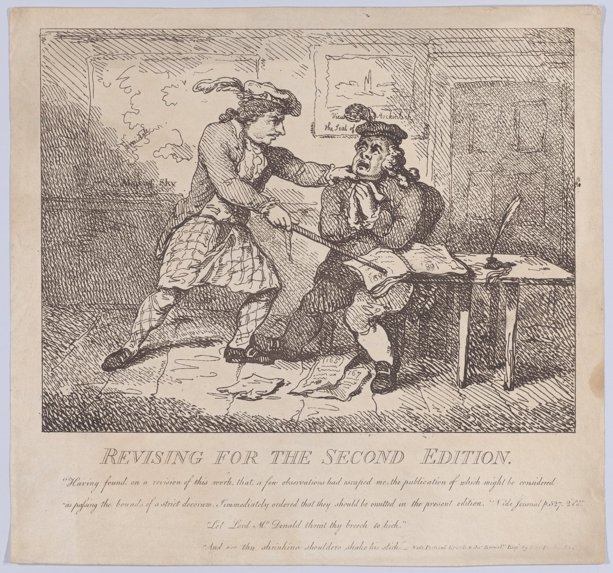 Frontispiece, Revize pro druhé vydání Malebné krásy Boswell, P..., 15. června 1786. od Thomas Rowlandson