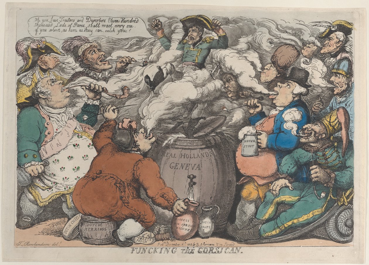 Funcking the Corsican, 6. prosince 1813, 6. prosince 1813. od Thomas Rowlandson