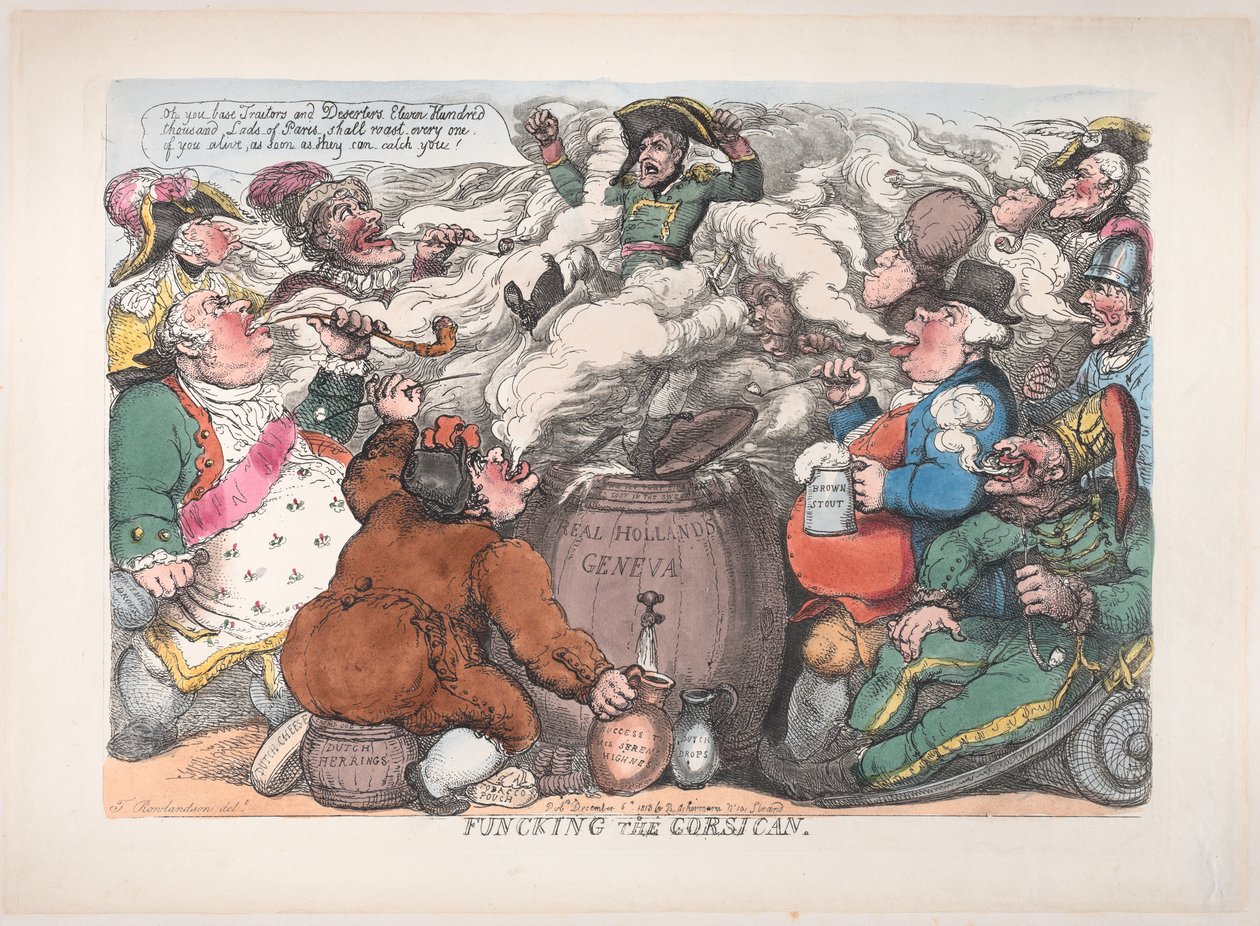 Funcking the Corsican, 6. prosince 1813, 6. prosince 1813. od Thomas Rowlandson