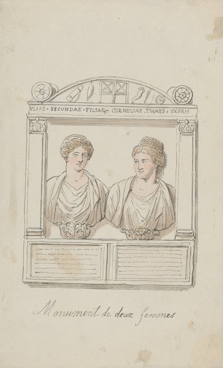Pohřební oltář Julie Secundy a Cornelie Tyché od Thomas Rowlandson