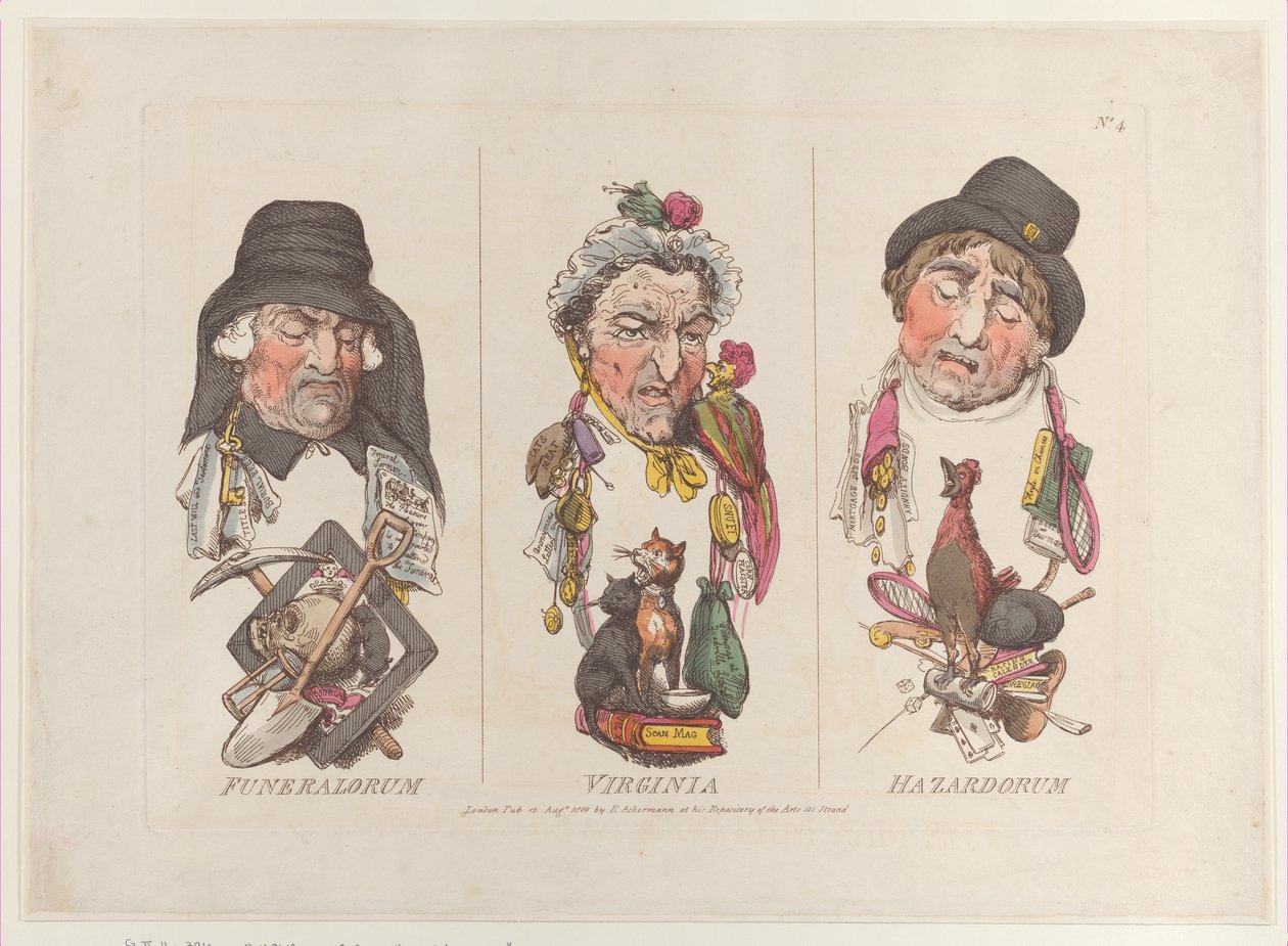 Pohřební služby, Virginia Hazards, 15. srpna 1800. 15. srpna 1800 od Thomas Rowlandson