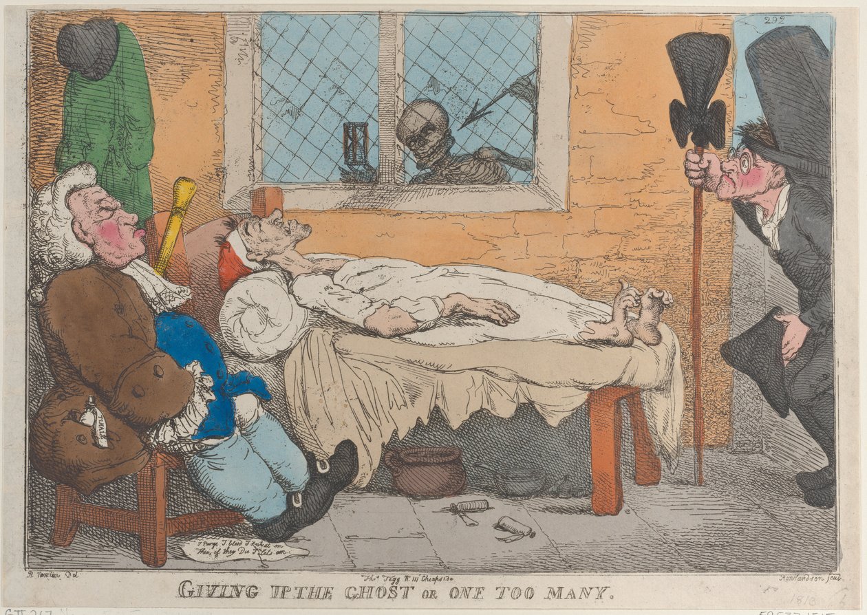 Vzdát ducha aneb Jeden příliš mnoho, 1813., 1813. od Thomas Rowlandson