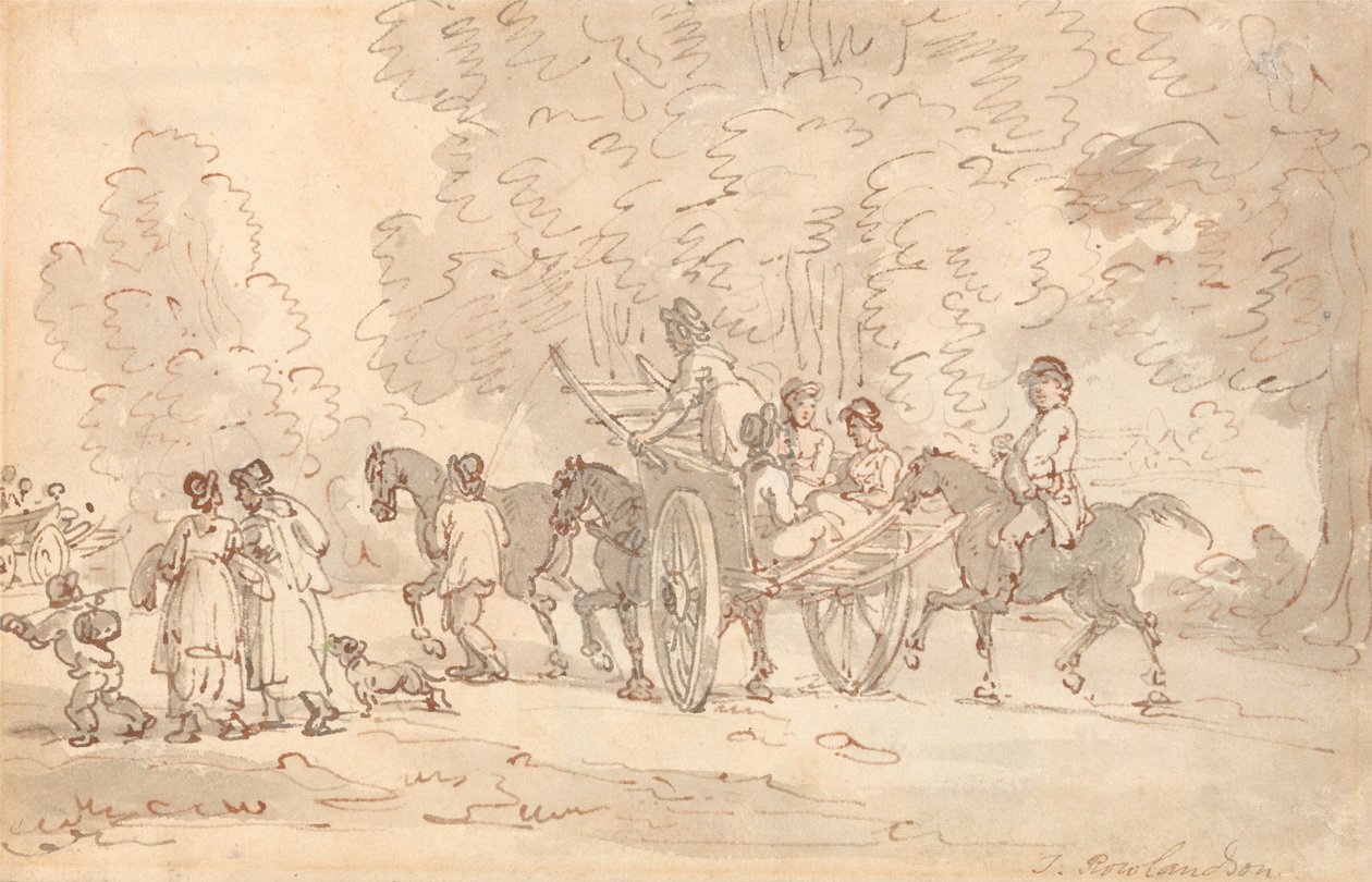 Cesta na trh od Thomas Rowlandson