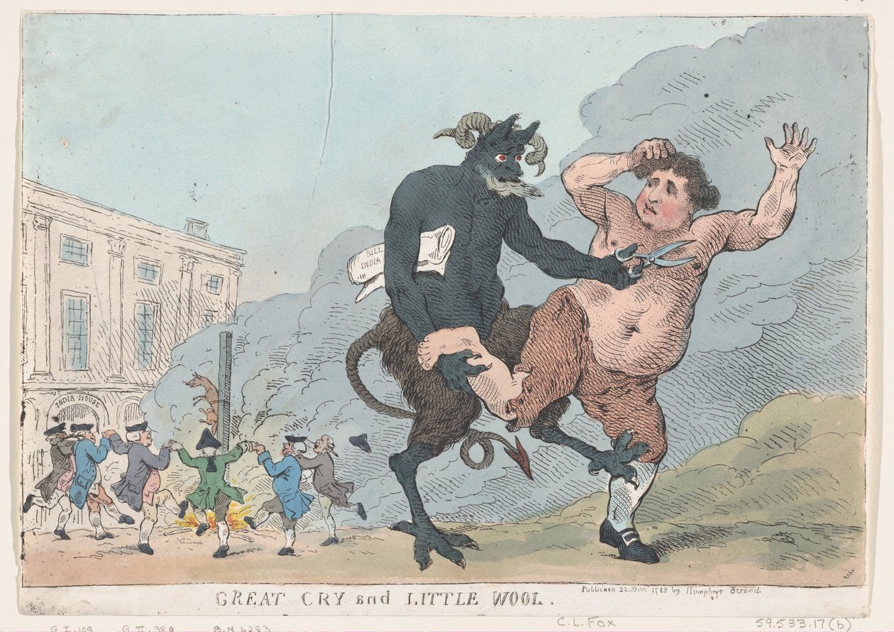 Velký pláč a malá vlna, 22. prosince 1783, 22. prosince 1783. od Thomas Rowlandson