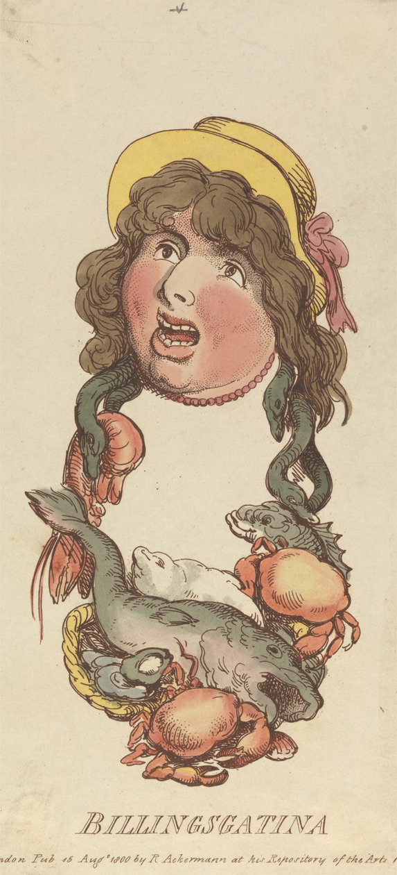 Názvy: Billingsgatina od Thomas Rowlandson