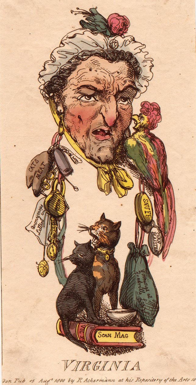 Hlavy: Virginie od Thomas Rowlandson