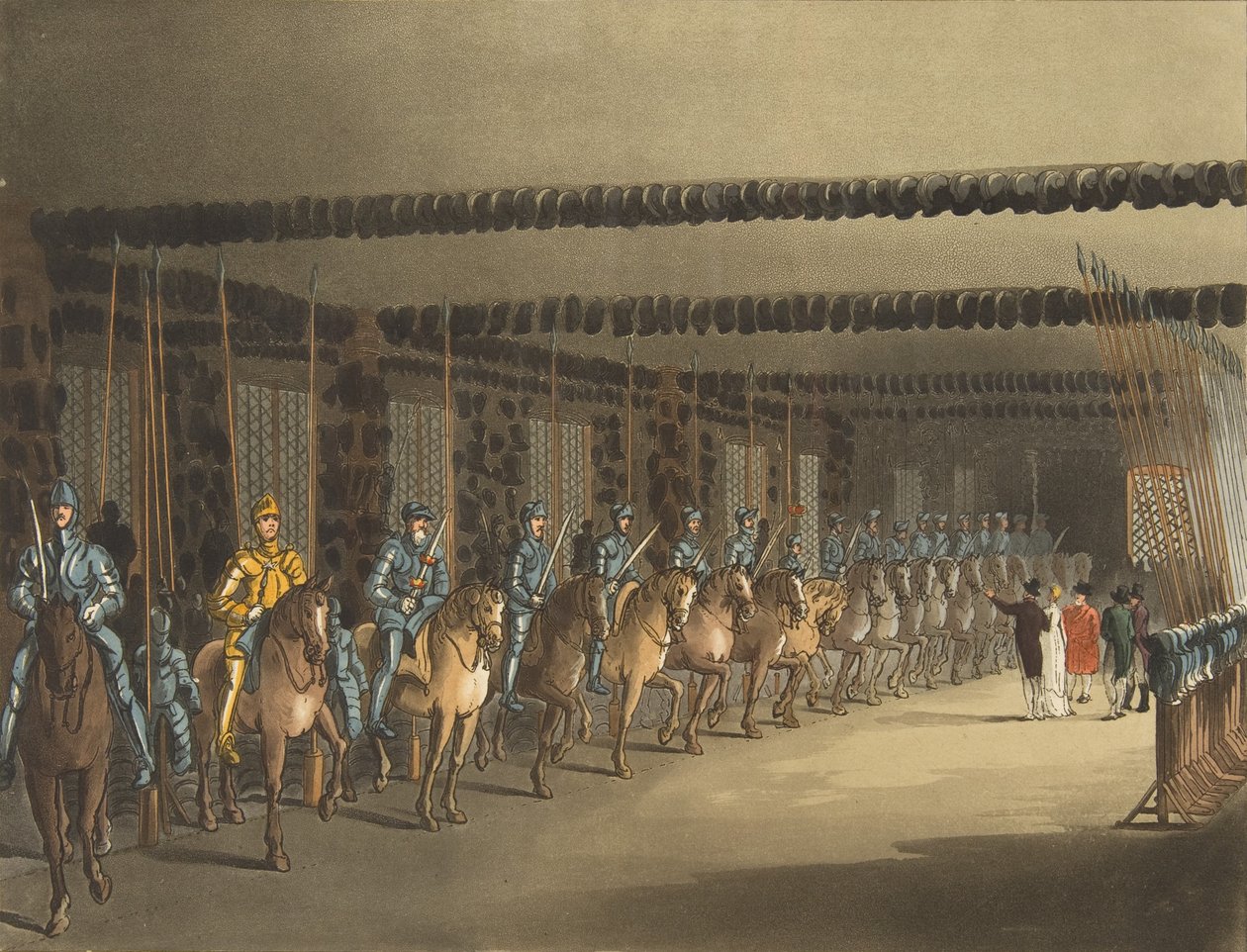 Horse Armoury, Tower of London, 1. listopadu 1809., 1. listopadu 1809 od Thomas Rowlandson