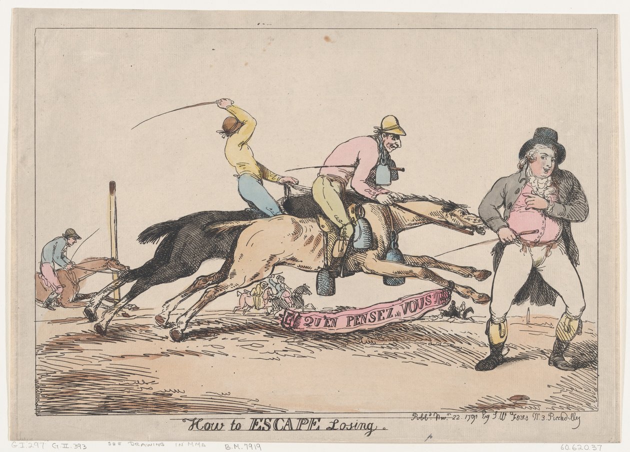 Jak uniknout ztrátě, 22. listopadu 1791, 22. listopadu 1791. od Thomas Rowlandson