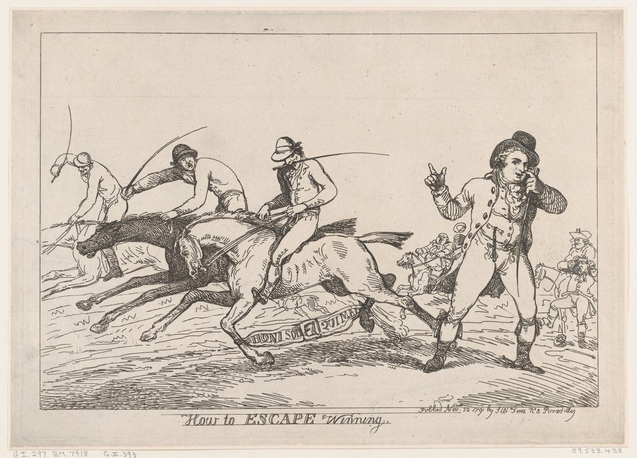 Jak uniknout vítězstvím, 22. listopadu 1791, 22. listopadu 1791. od Thomas Rowlandson