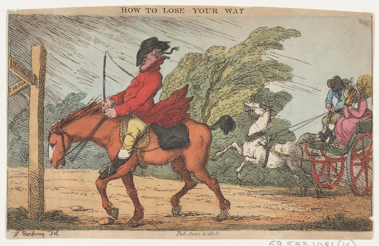 Jak ztratit cestu, 11. června 1808, 11. června 1808. od Thomas Rowlandson