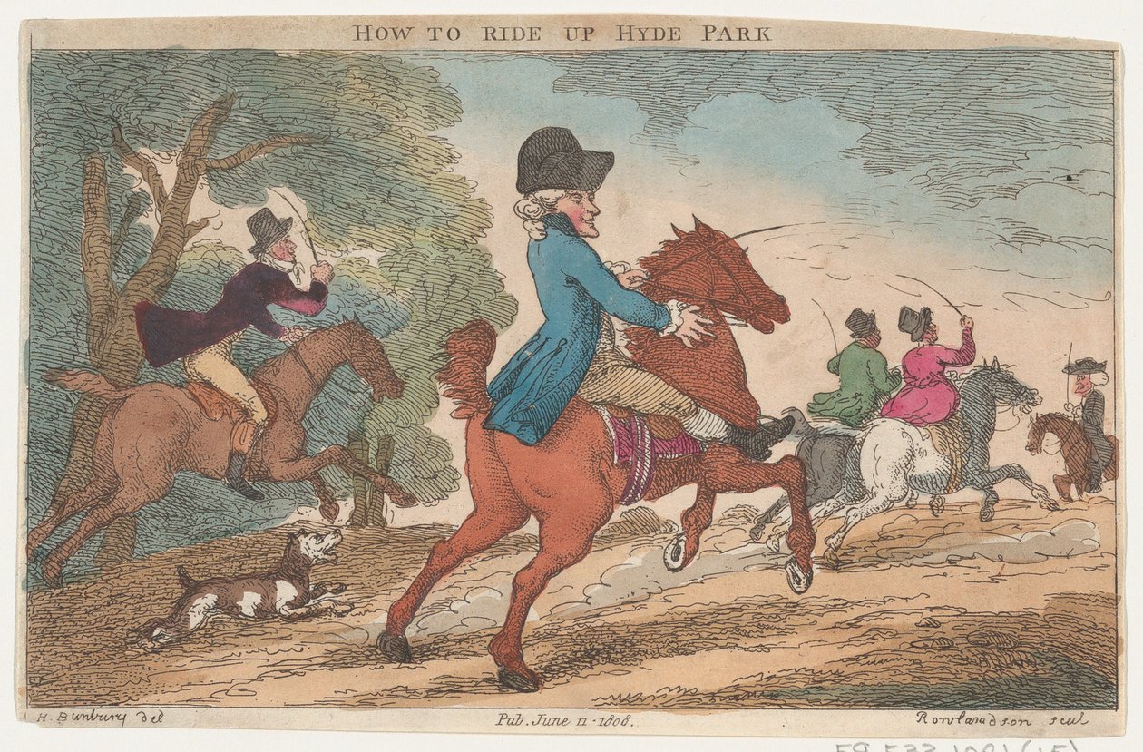 How to Ride Up Hyde Park, 11. června 1808., 11. června 1808. od Thomas Rowlandson