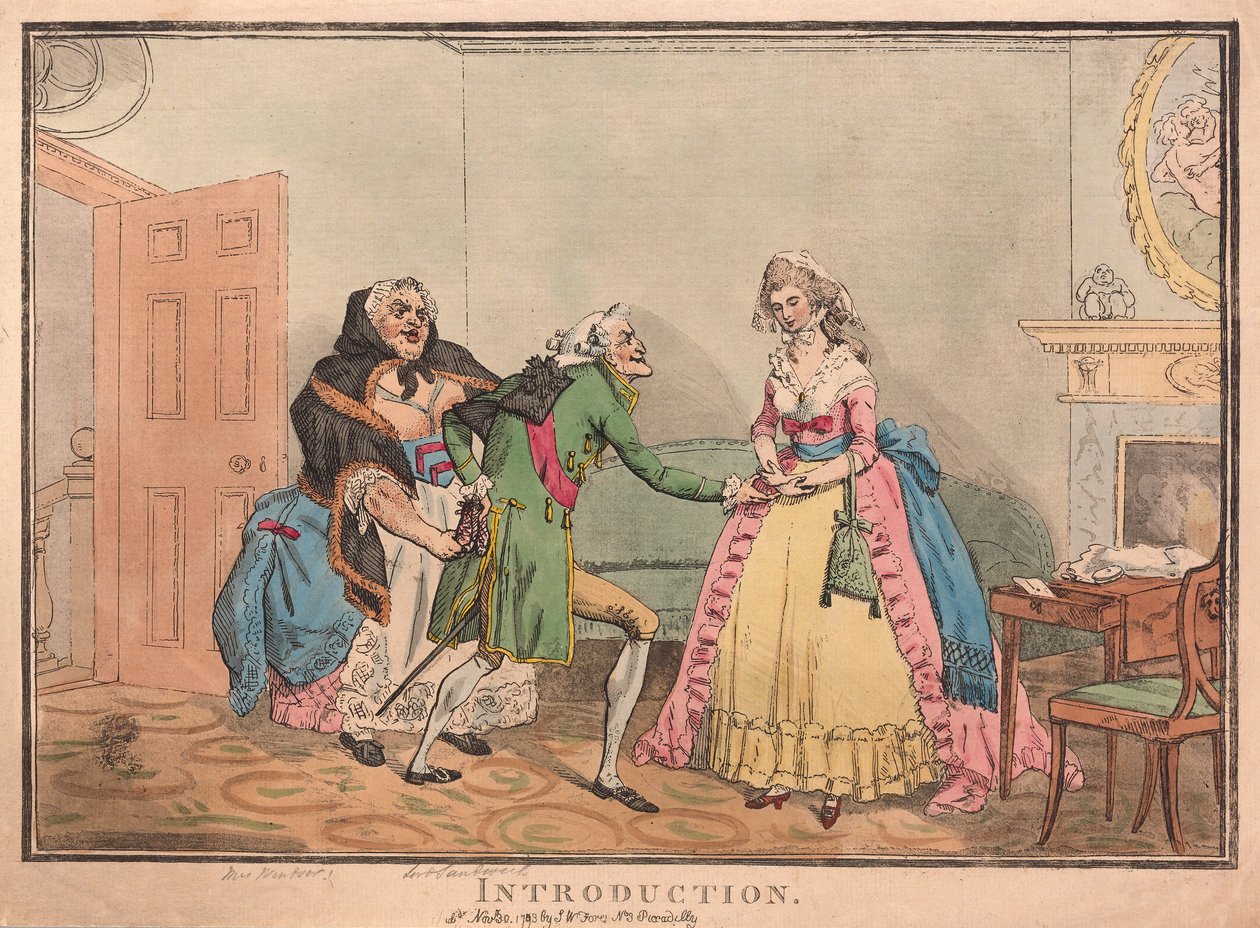 Úvod, hospoda. 1793 (ručně kolorovaná rytina) od Thomas Rowlandson