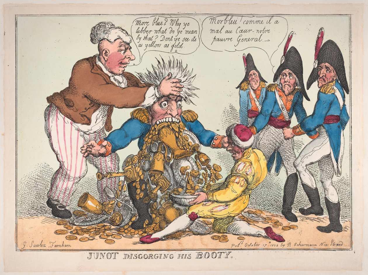 Junot vyvrhuje svou kořist, 17. října 1808, 17. října 1808. od Thomas Rowlandson