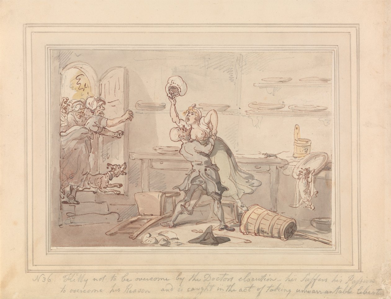 Kitty Overcome od Thomas Rowlandson