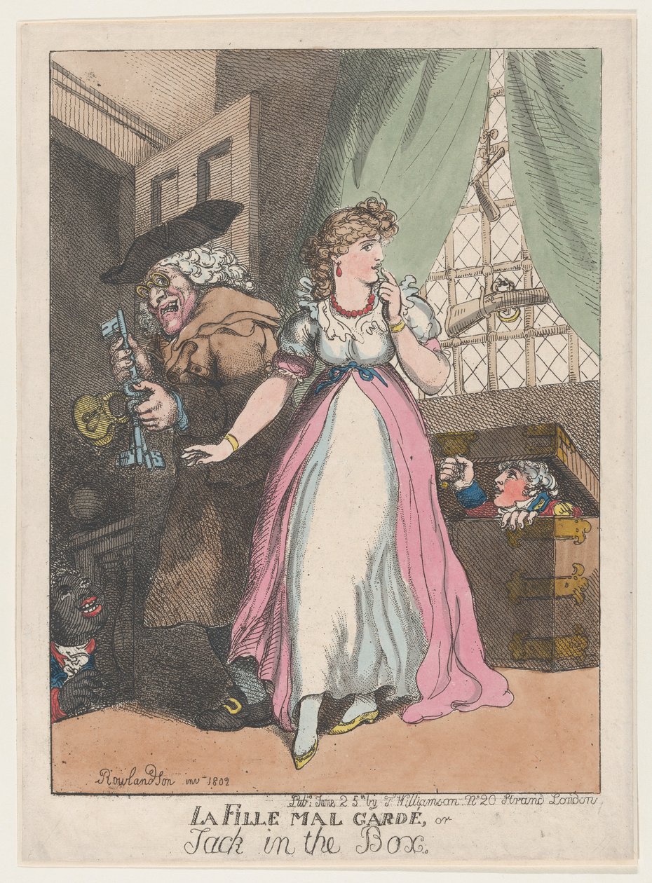 La Fille Mal Gardé, nebo Jack v krabici, 25. června 1802., 25. června 1802. od Thomas Rowlandson