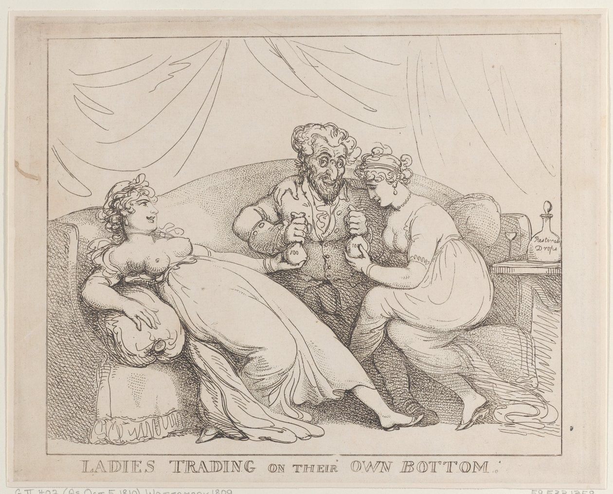 Ženy, které obchodují na vlastní účet od Thomas Rowlandson