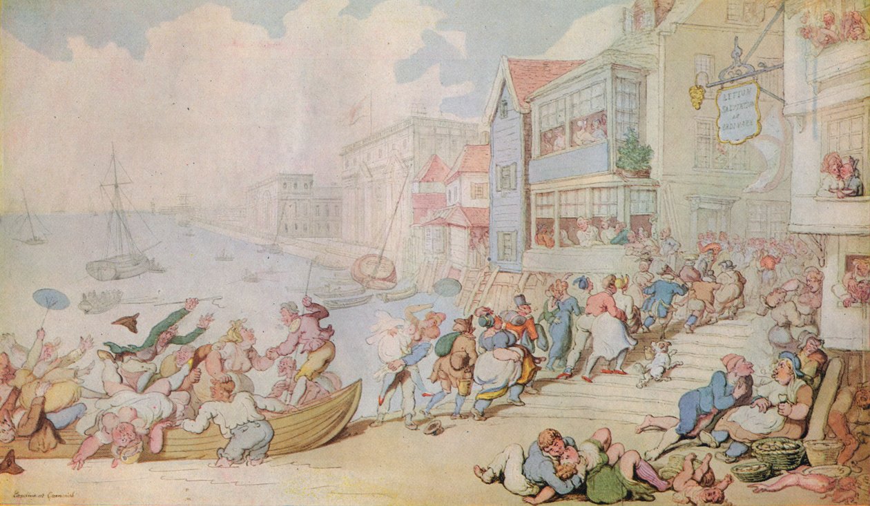 Přistání v Greenwichi, c1780 od Thomas Rowlandson