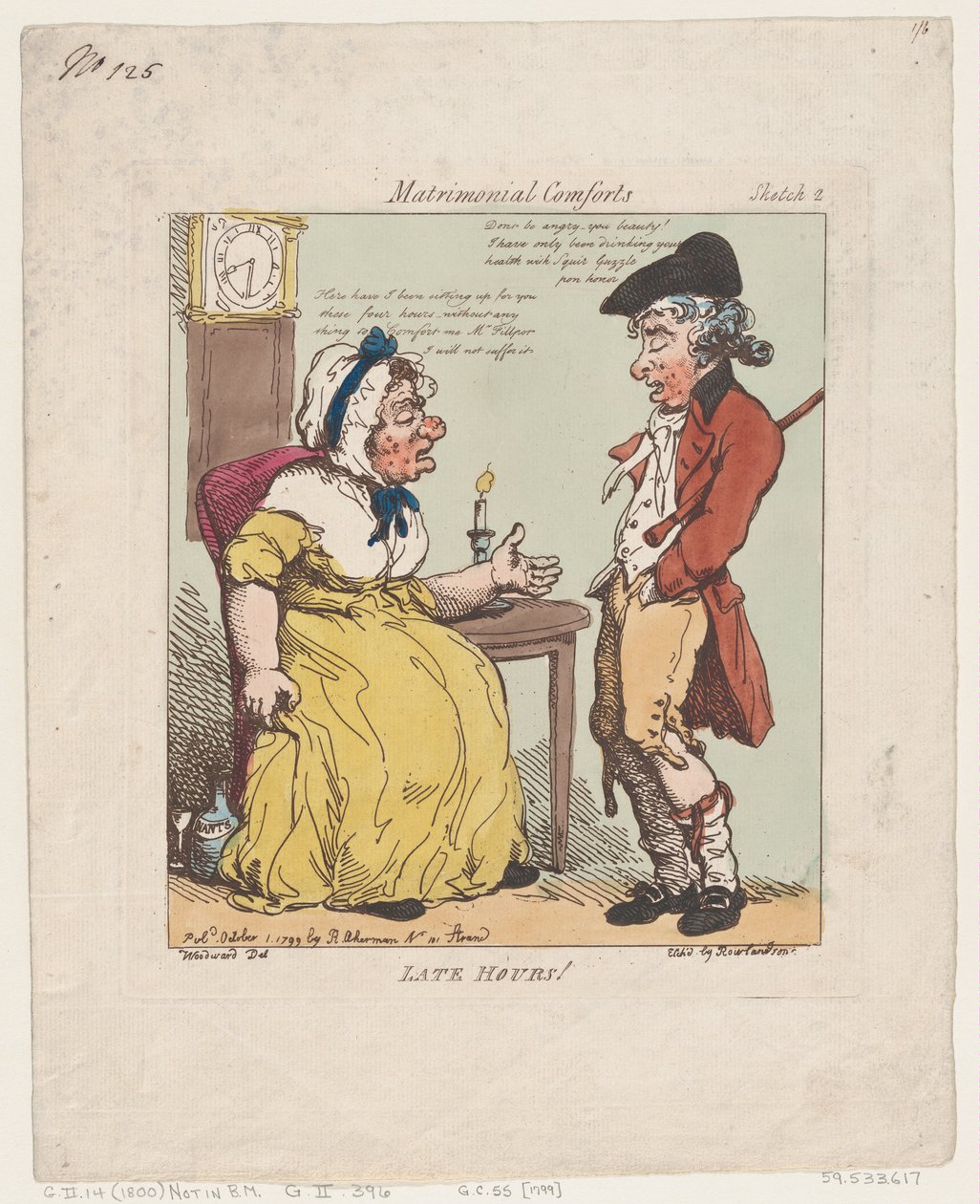 Pozdní hodiny!, 1. října 1799, 1. října 1799. od Thomas Rowlandson