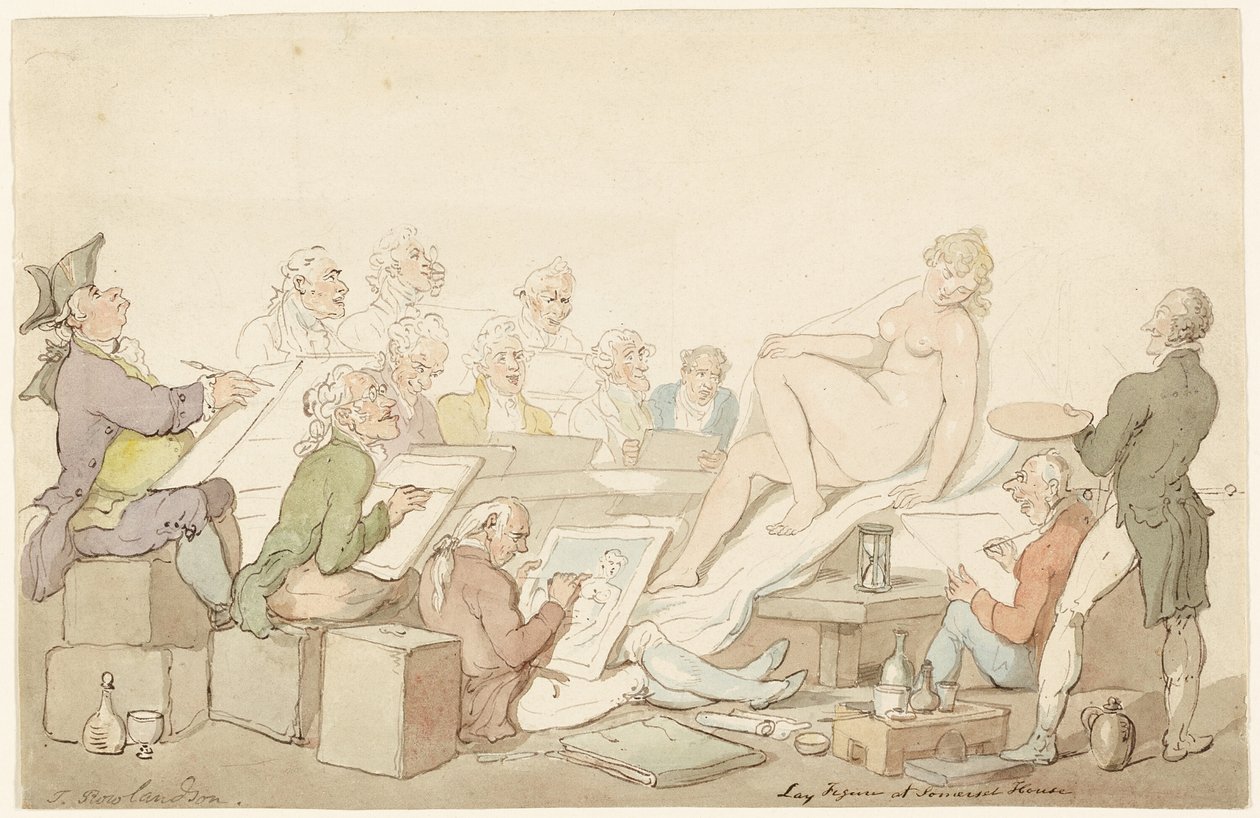 Postavte se v Somerset House od Thomas Rowlandson