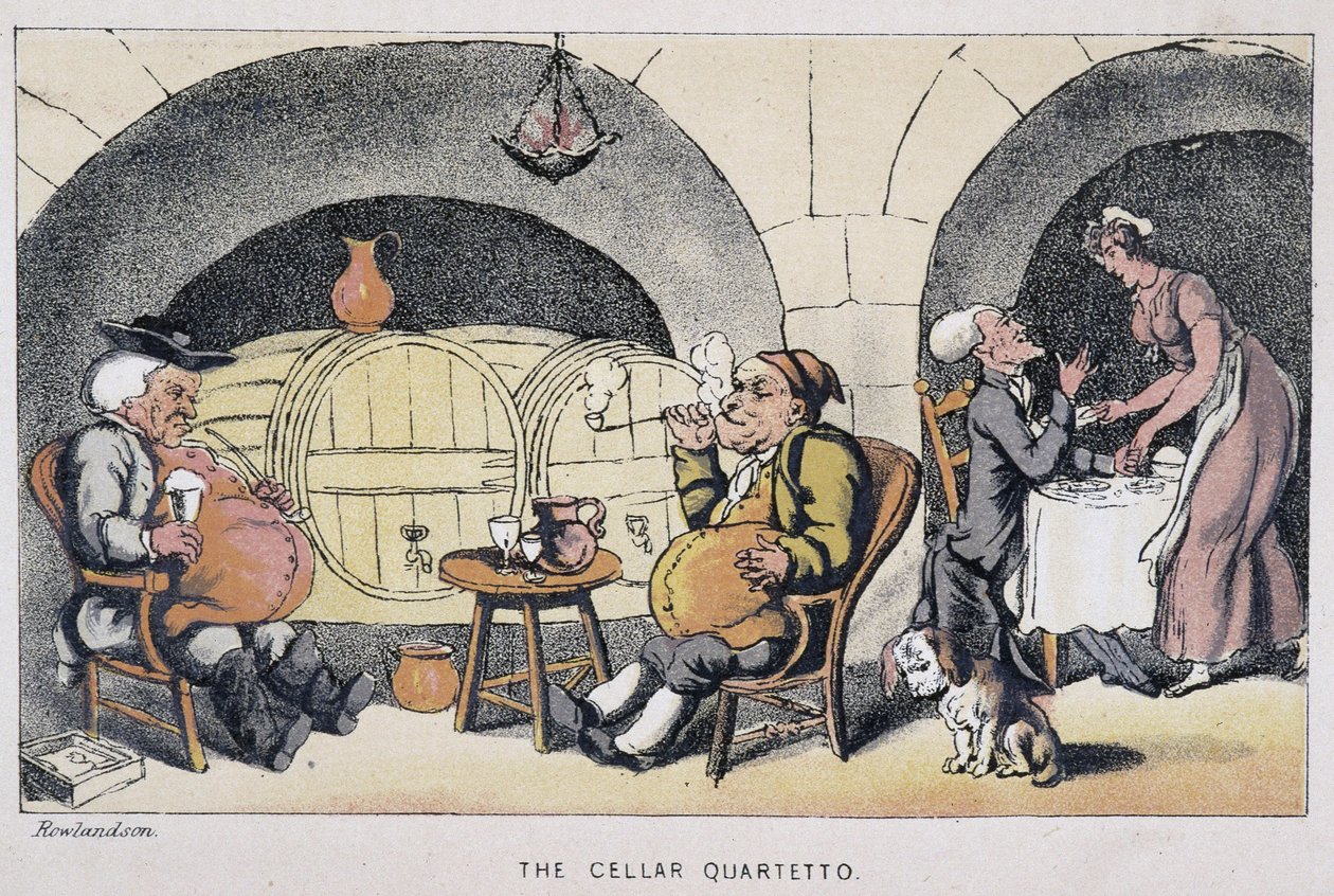 Le docteur dans un sklep ou un jeskyně - ve „“ třech cestách doktora Syntaxe: při hledání malebné útěchy a manželky“ od Williama Combe, nemocného. Rowlandson od Thomas Rowlandson