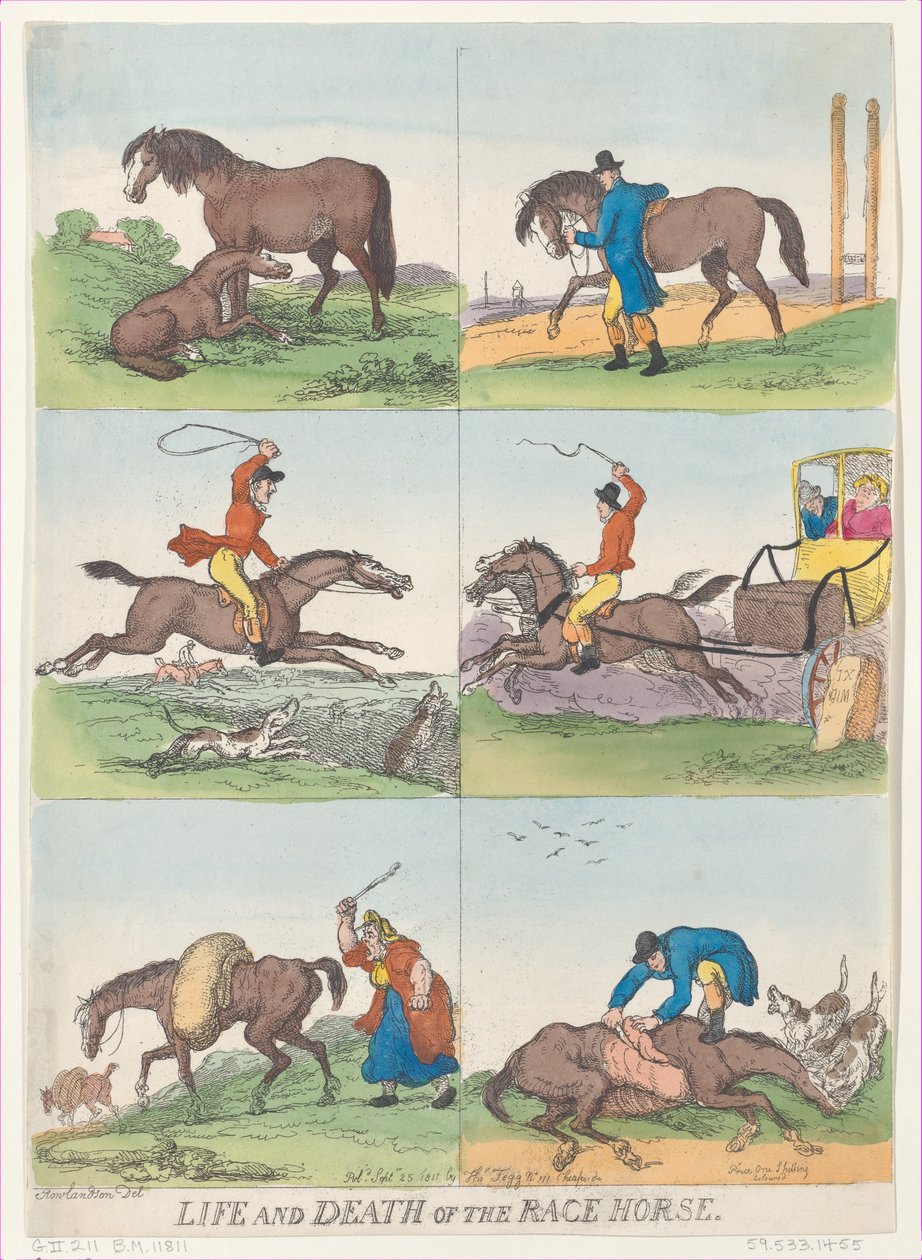 Život a smrt závodního koně, 25. září 1811, 25. září 1811. od Thomas Rowlandson
